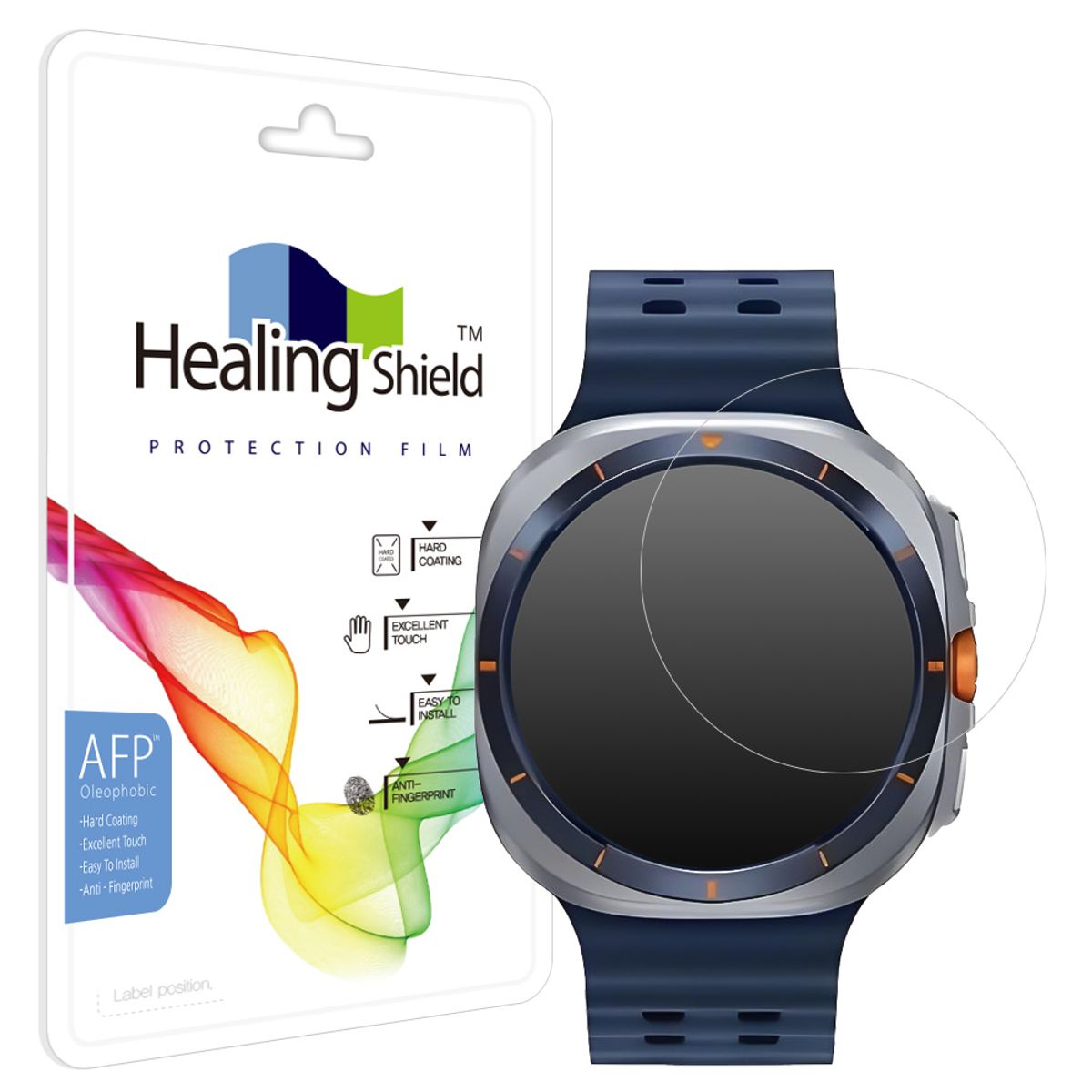 힐링쉴드(HEALINGSHIELD) 갤럭시워치8/7 울트라 47mm 올레포빅 고광택 액정보호필름 2매