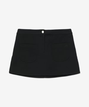 투 포켓 트윌 미니 스커트 - 블랙 / VESCJU188PL00079999