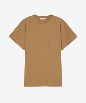 망고 반소매 티셔츠 - 카멜 / 21946021600003