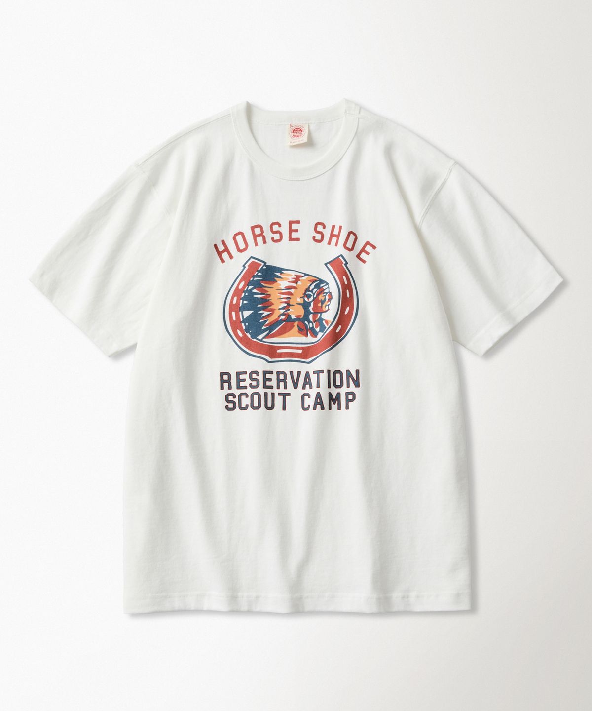 브론슨(BRONSON) Retro Horseshoe Graphic Tee White
