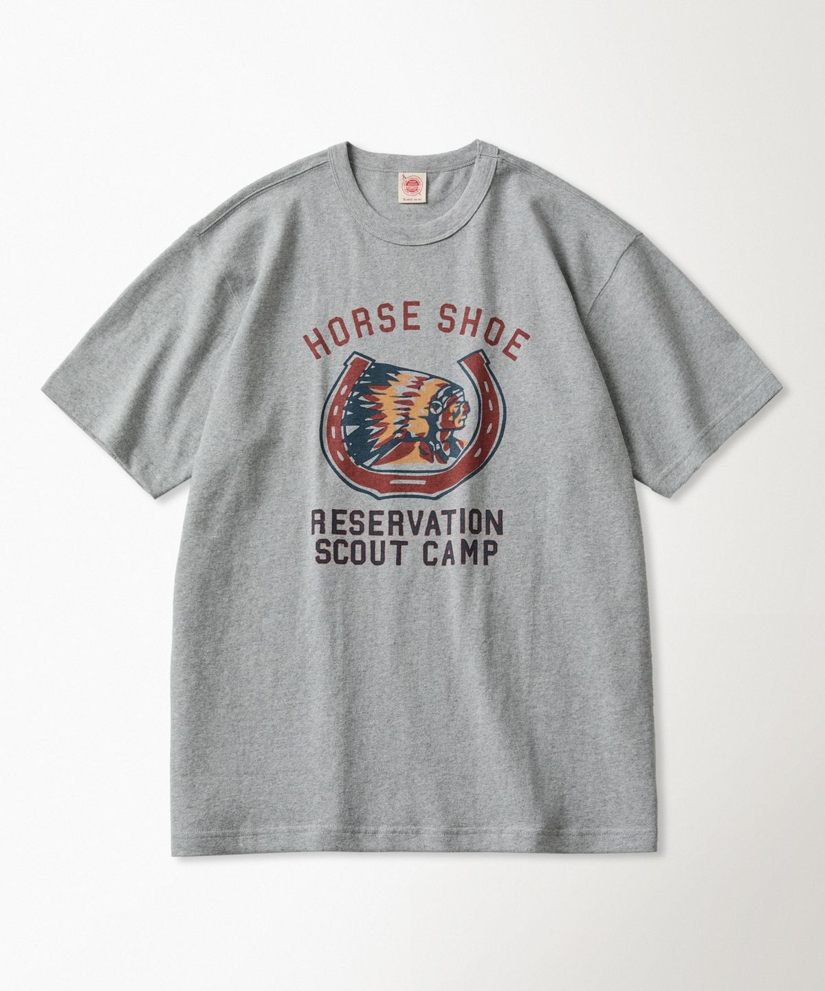 브론슨(BRONSON) Retro Horseshoe Graphic Tee Grey