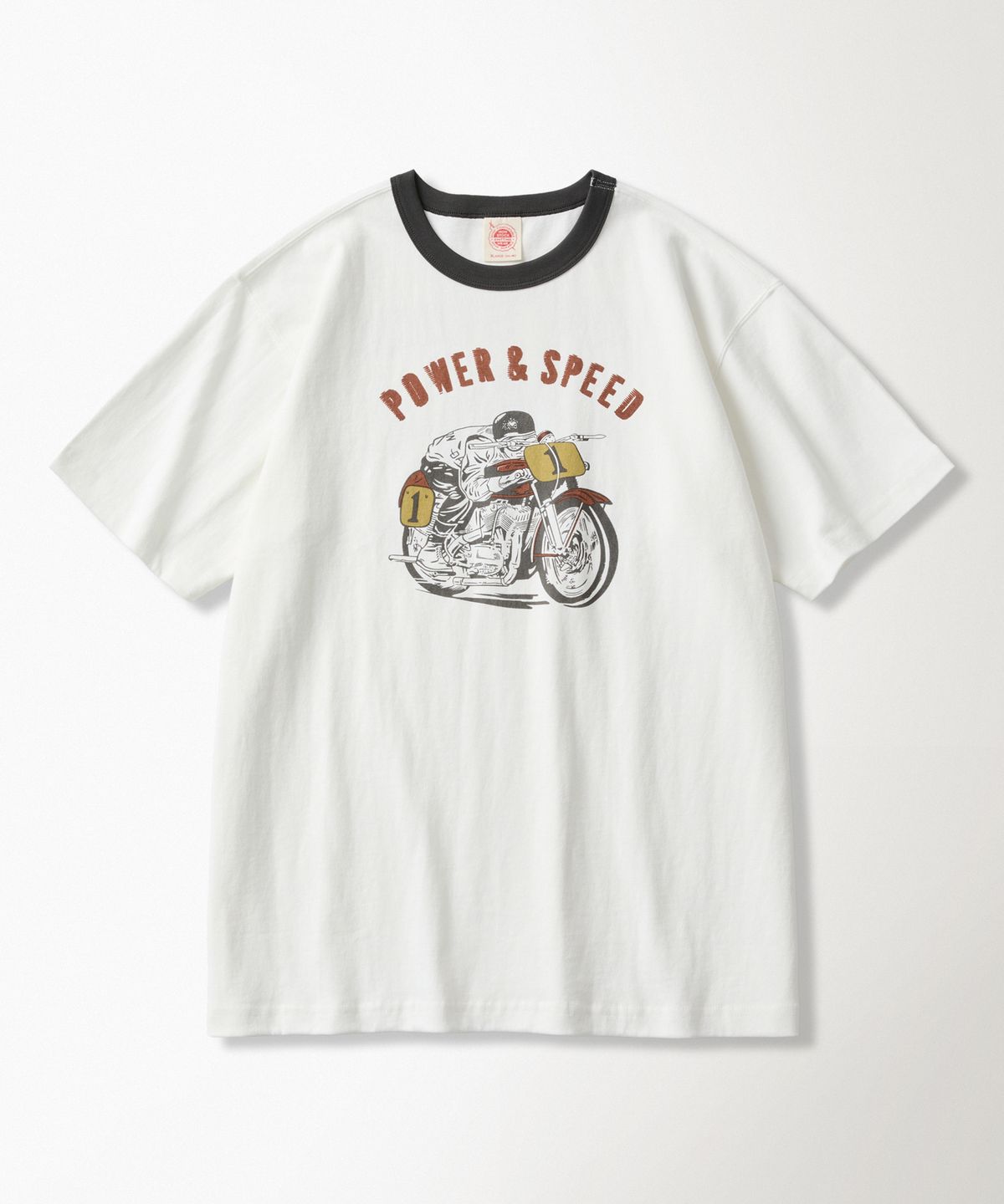 브론슨(BRONSON) Retro Motorcycle Graphic Tee White