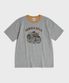Retro Motorcycle Graphic Tee Grey