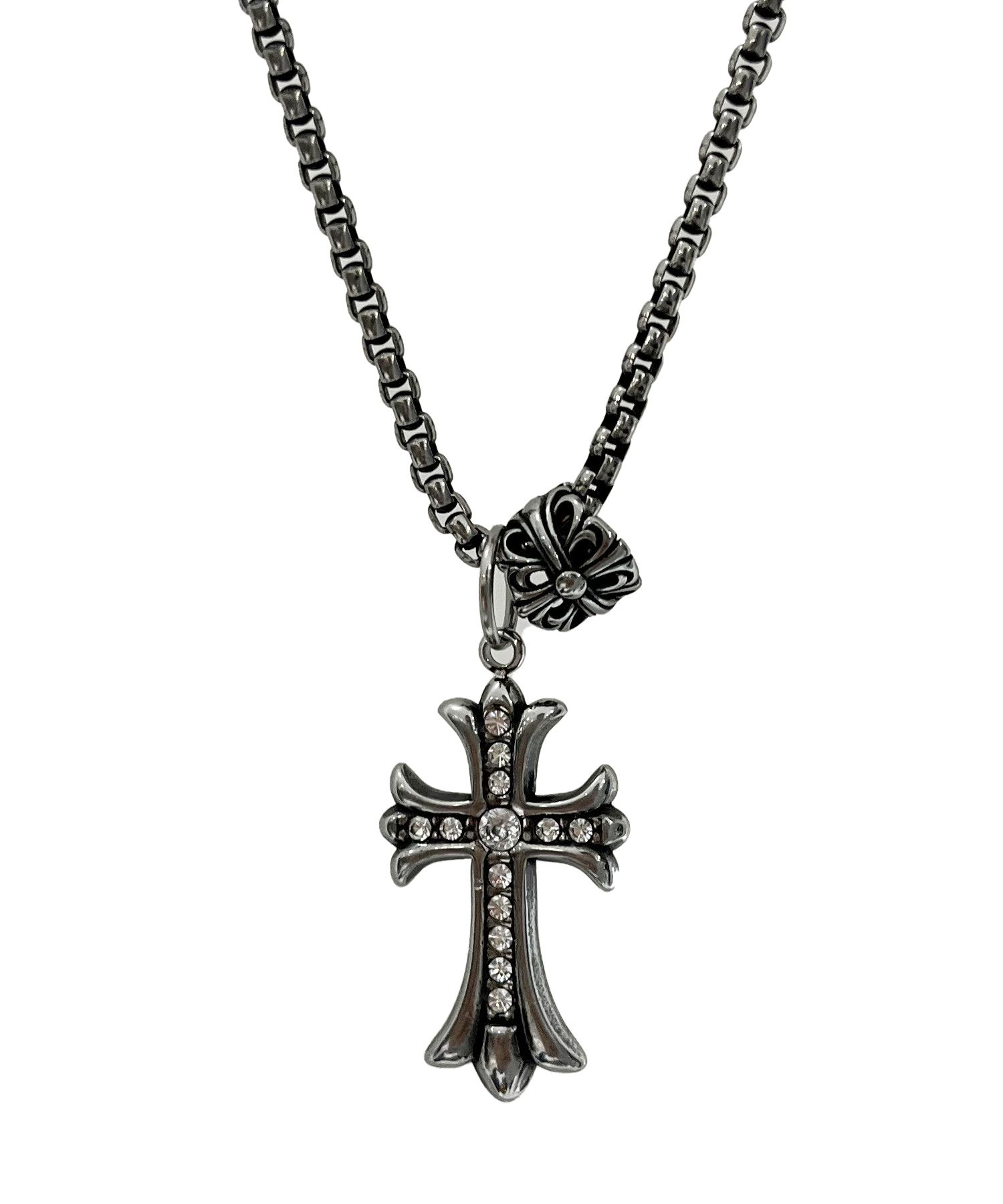 ネックレス・チョーカー SK8ER ROCK Cross Spacer Vintage Surgical Steel Necklace Stee MUSINSA公式 | SK8ER ROCK Cross Spacer Vintage Surgical Steel