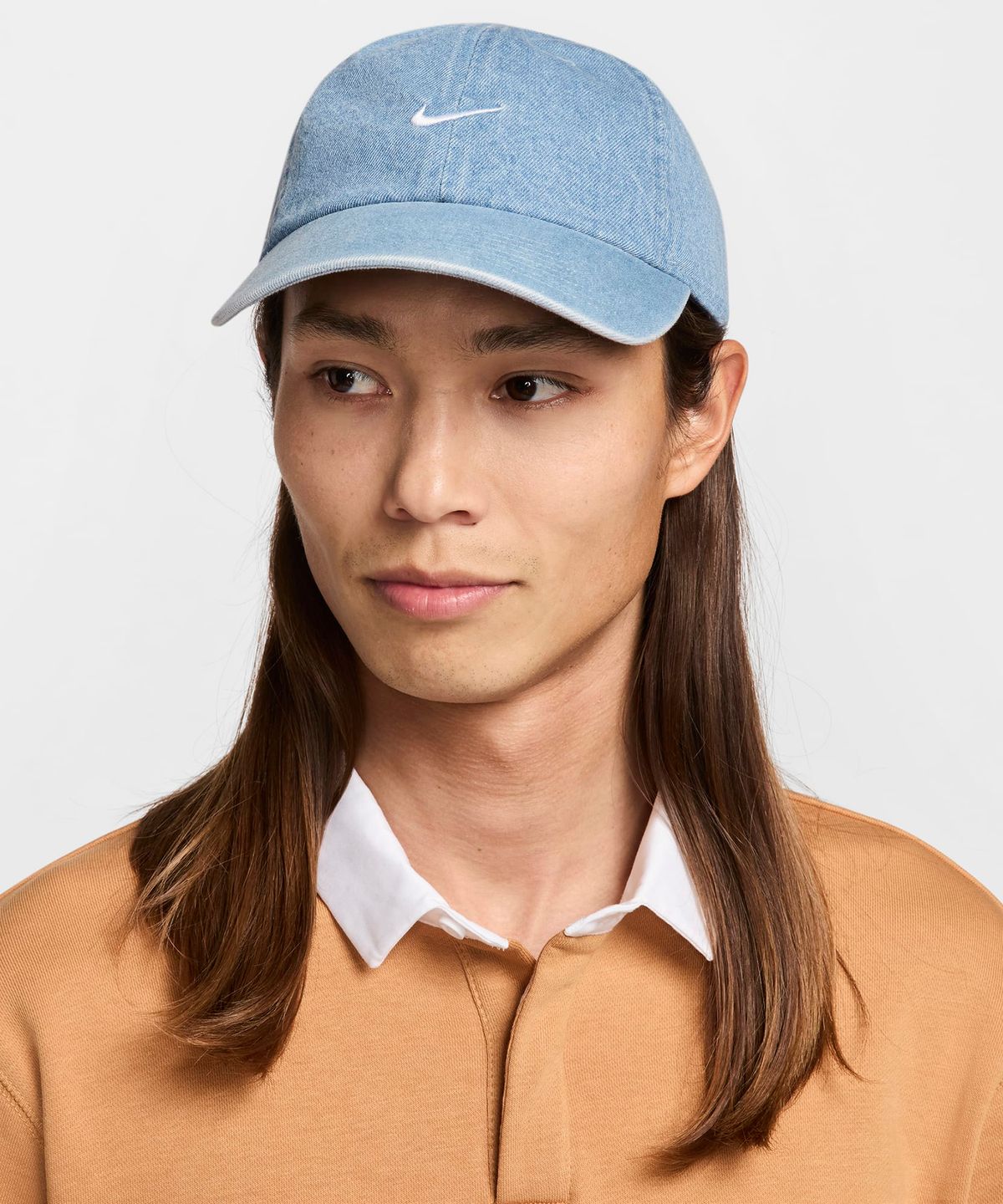 나이키(NIKE) 클럽 언스트럭처 데님 캡 - 에게안 스톰:썬더 블루:화이트 / HF0383-429