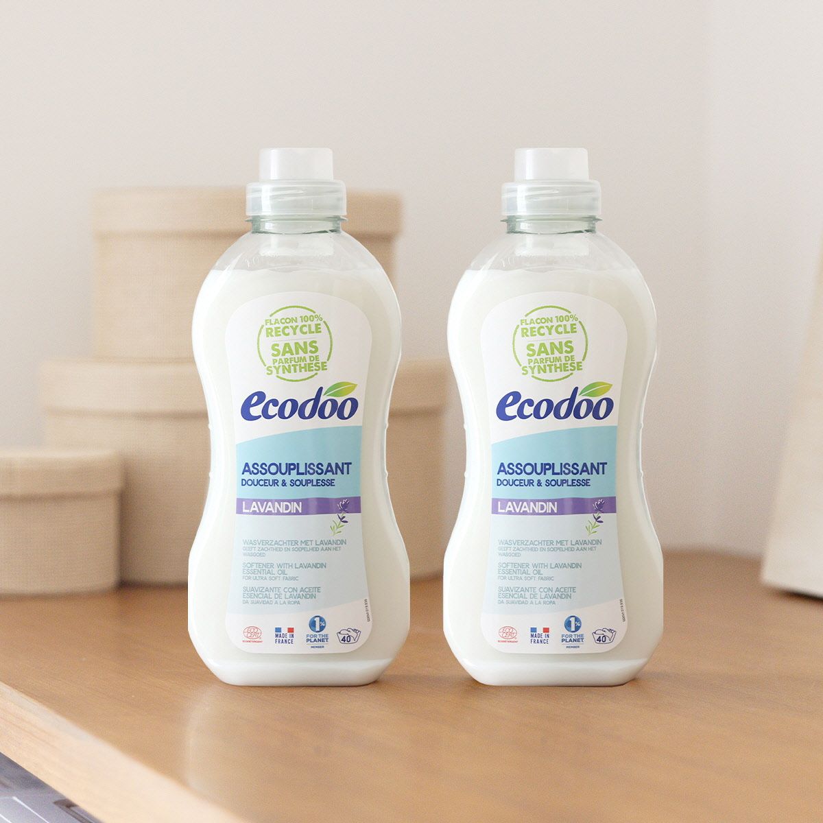 에코두(ECODOO) 고농축 섬유유연제 라벤더향 1L x2개