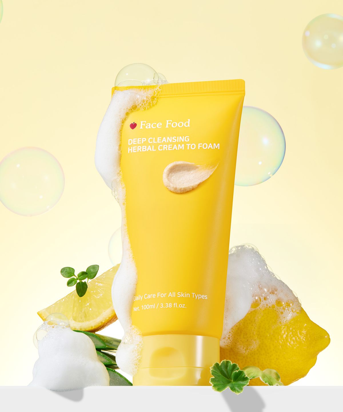 페이스푸드(FACEFOOD) 허벌 딥 클렌징 폼 100ml
