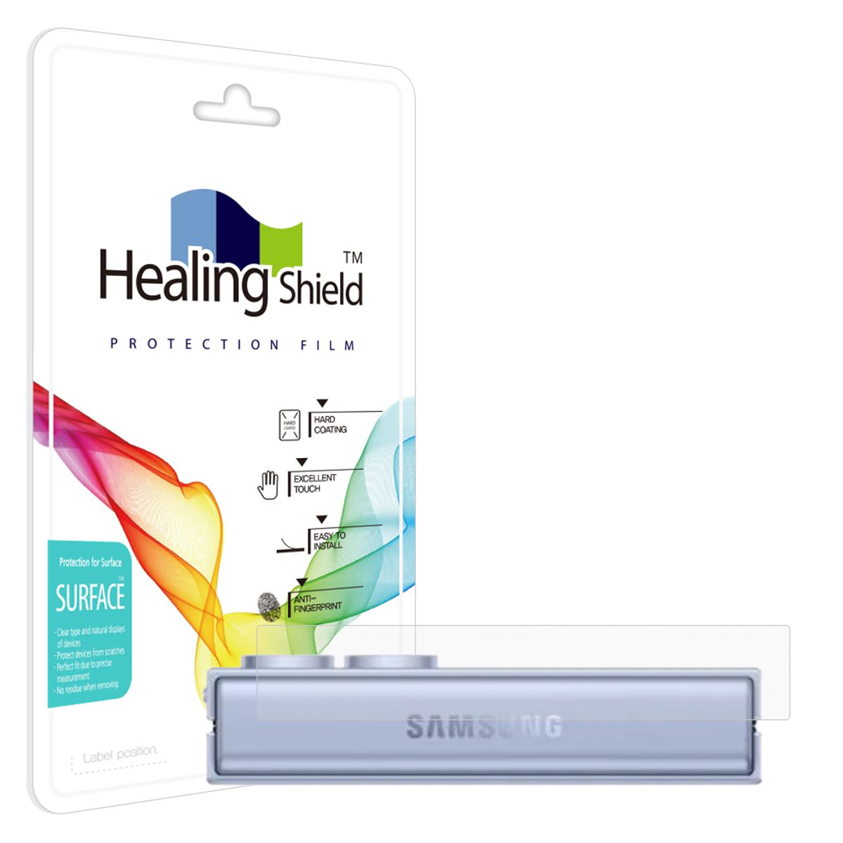 힐링쉴드(HEALINGSHIELD) 갤럭시 Z플립6 무광 힌지보호필름 2매