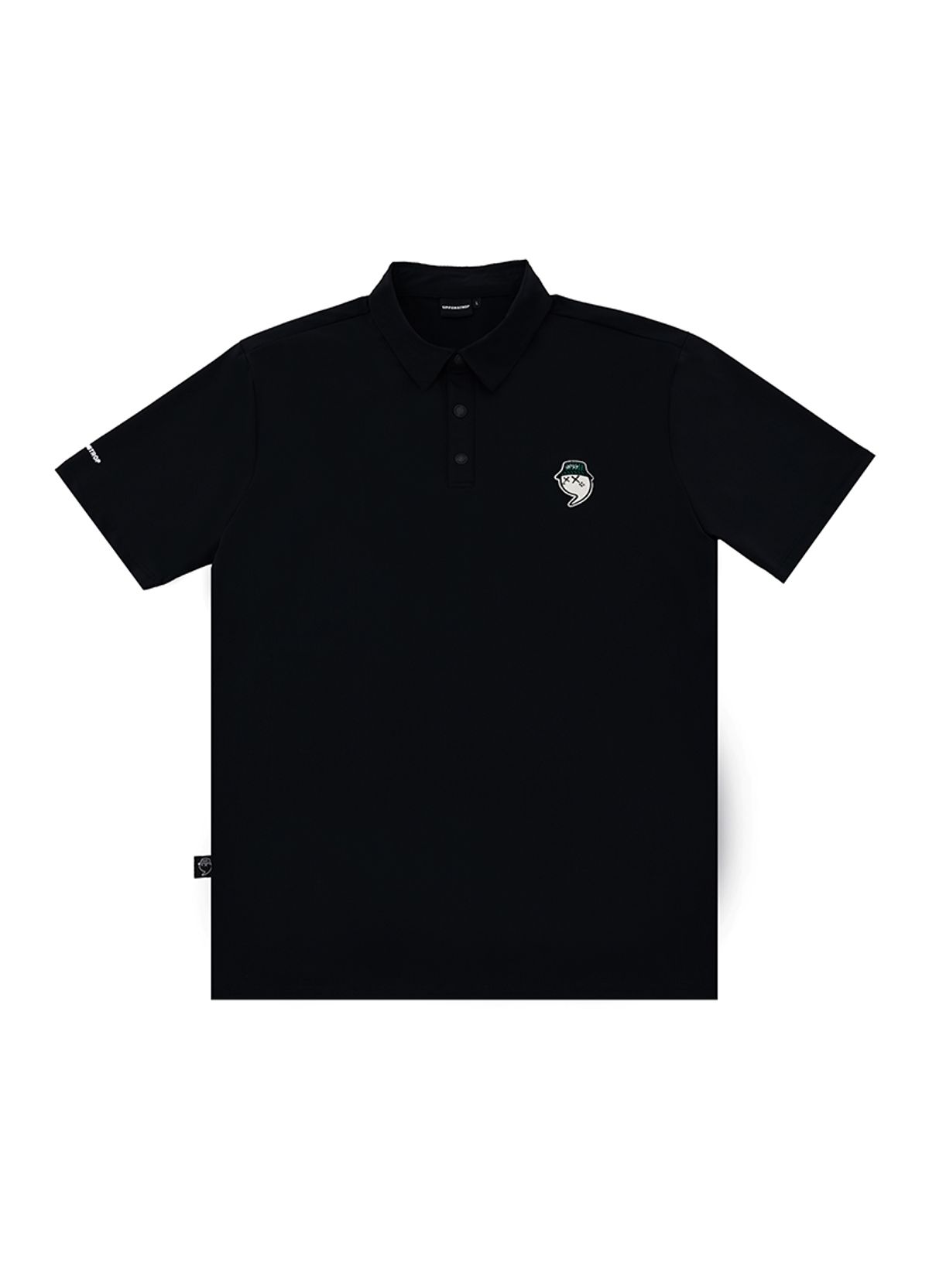 어퍼스트롭 골프(UPPERSTROP GOLF) [UP4037] UPST GOLF 남성 콤마 와펜 반팔 폴로 티셔츠 블랙
