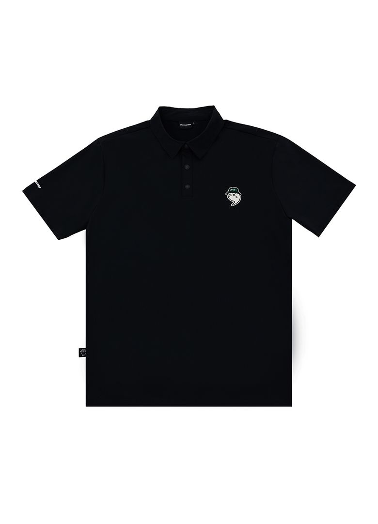 [UP4037] UPST GOLF 남성 콤마 와펜 반팔 폴로 티셔츠 블랙