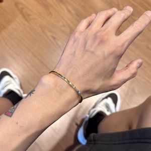 [Bs-401] 925실버 심플 뱅글팔찌  (18k gold plating )