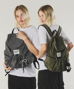 String flap backpack_ Check 2 Colors