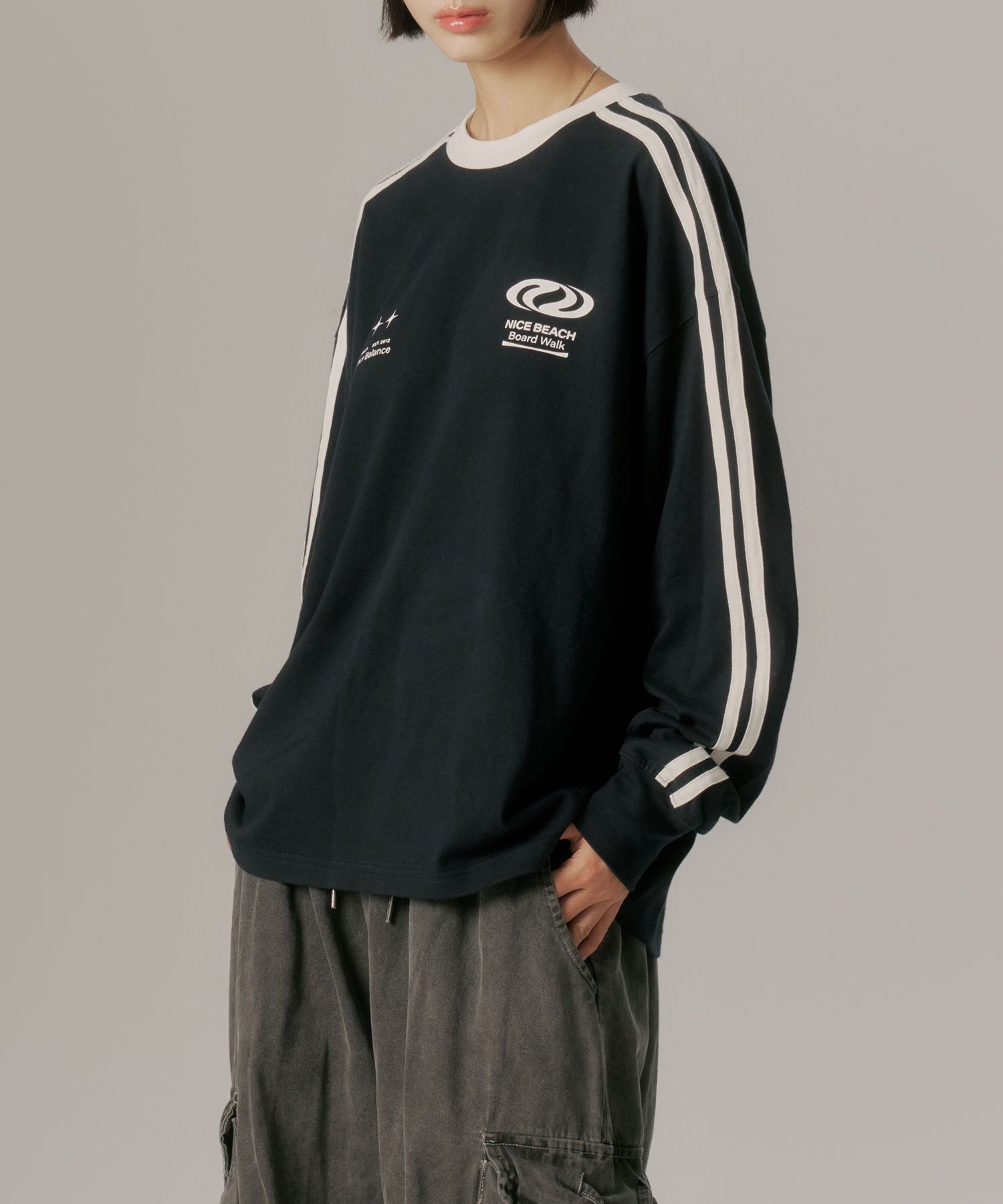 ◆24AW URBANDTYPE Football Jersey Long Sleeve/5色◆ MUSINSA | URBANDTYPE Football Jersey Long Sleeve_Navy