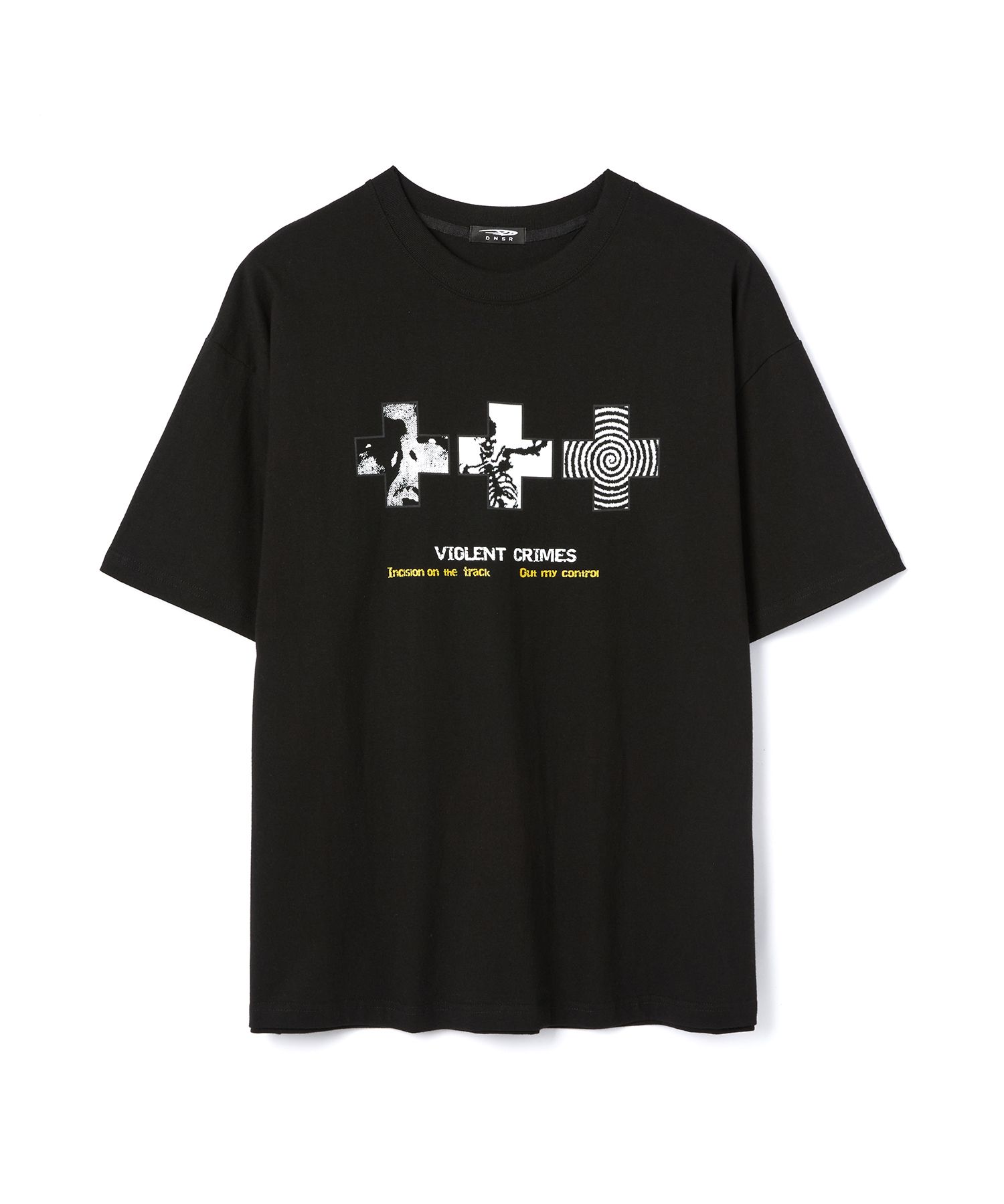 ◆DNSR◆ Violent T-shirt black MUSINSA | DNSR Violent T-Shirt Black