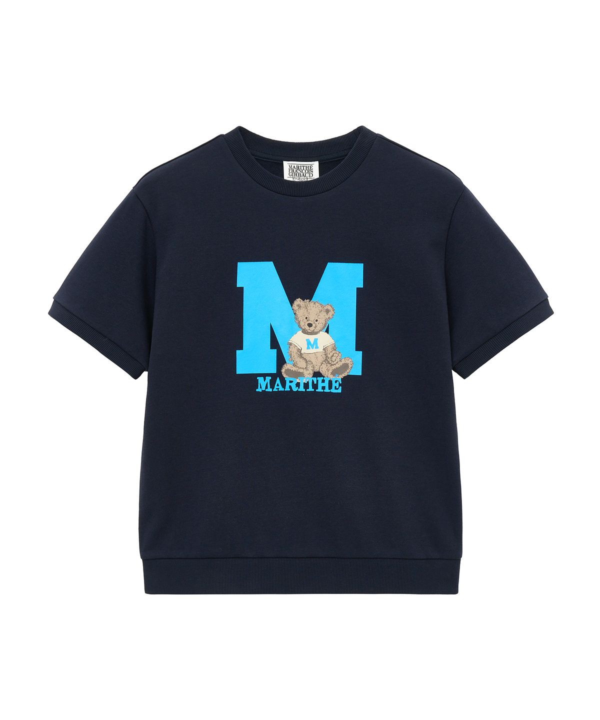 마리떼 키즈(MARITHÉ KIDS) ENFANT M LOGO SWEAT HALF TEE navy