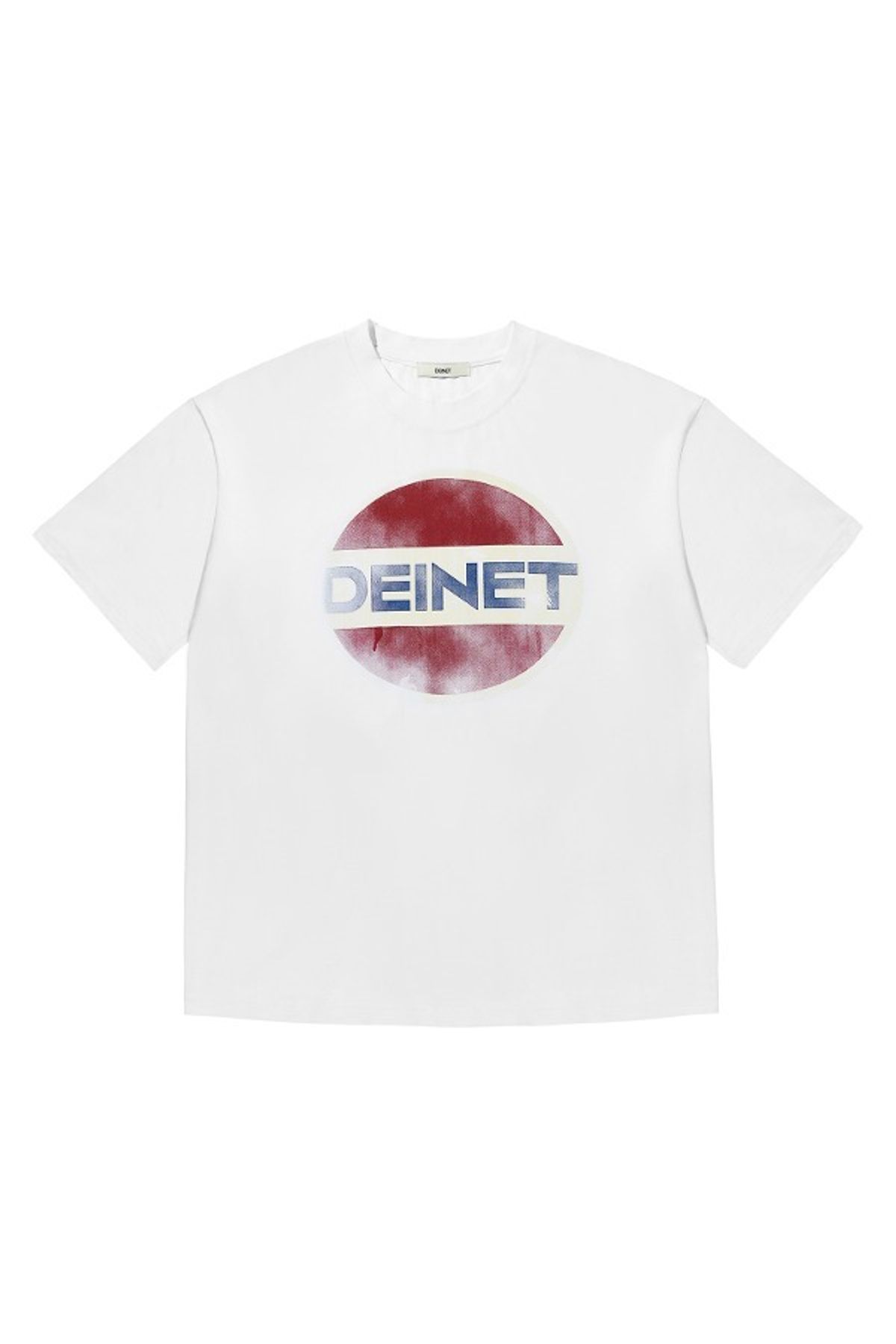 다이닛(DEINET) VINTAGE GRAPHIC OVERFIT T-SHIRTS IN WHITE