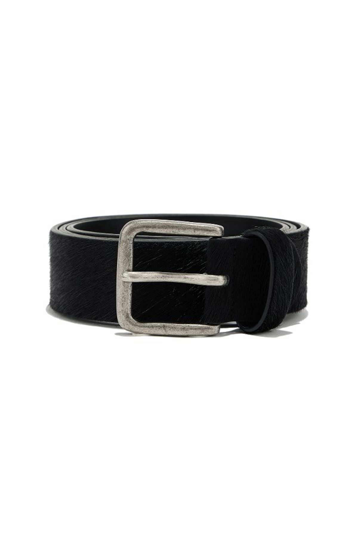 다이닛(DEINET) COWHIDE LEATHER BELT IN BLACK