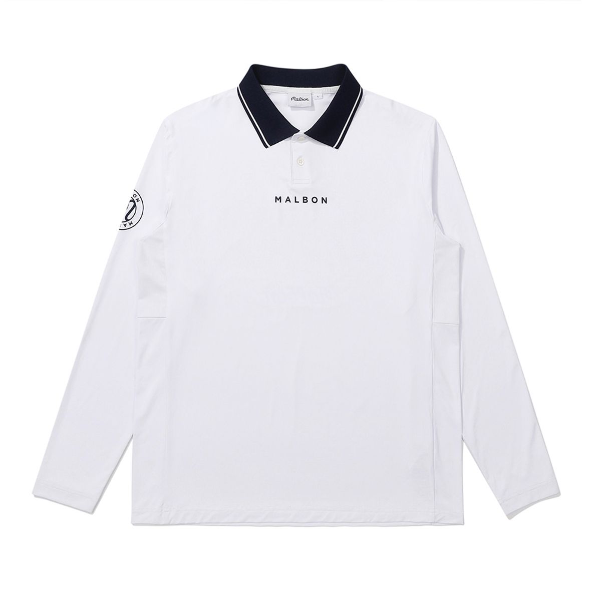 말본 골프(MALBON GOLF) M 메쉬 믹스 롱 슬리브 티셔츠 WHITE (MAN)