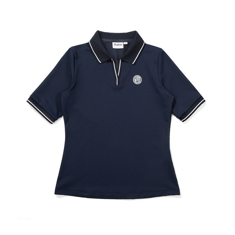립 조직 M로고 카라 티셔츠 NAVY (WOMAN)