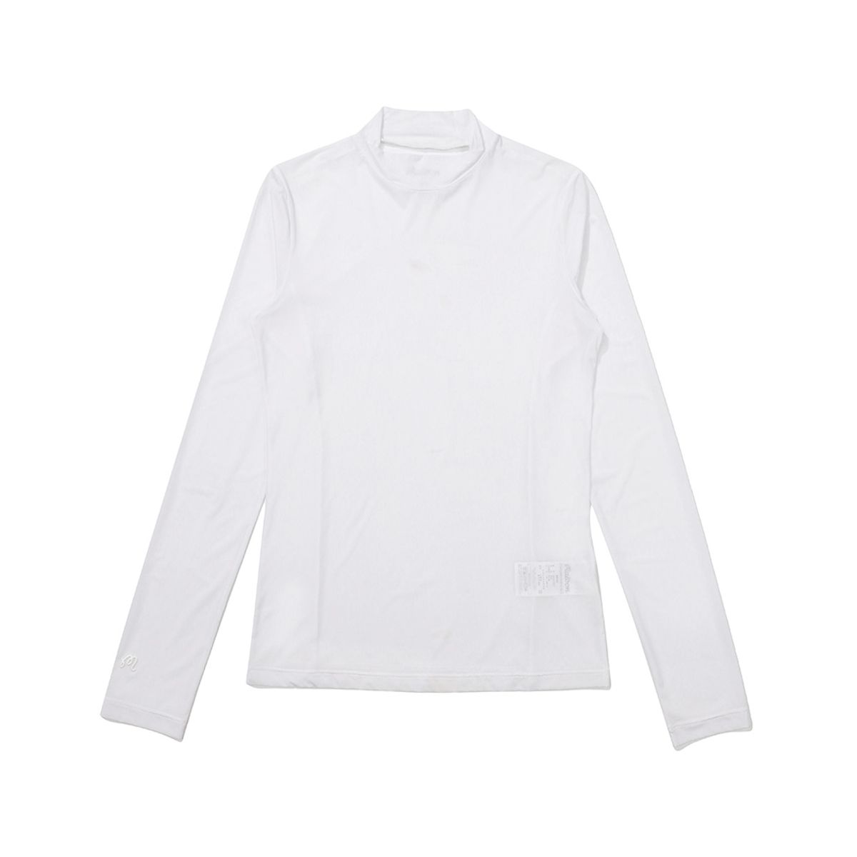 말본 골프(MALBON GOLF) 모크넥 냉감 베이스 레이어 WHITE