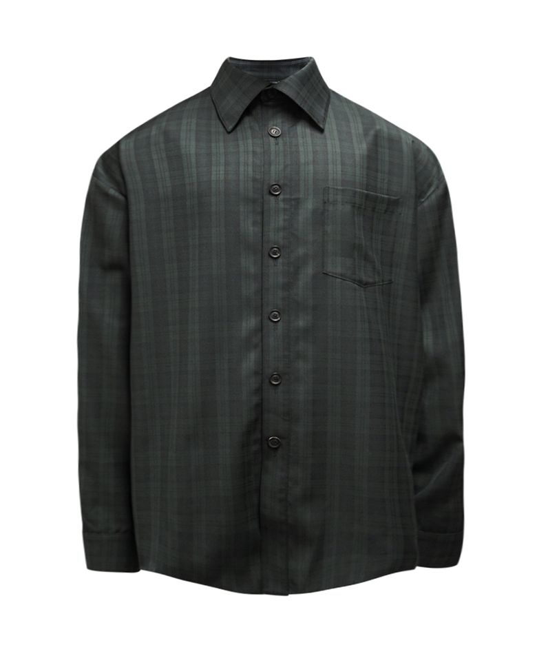 FORCE GREEN CHECK SHIRT JACKET