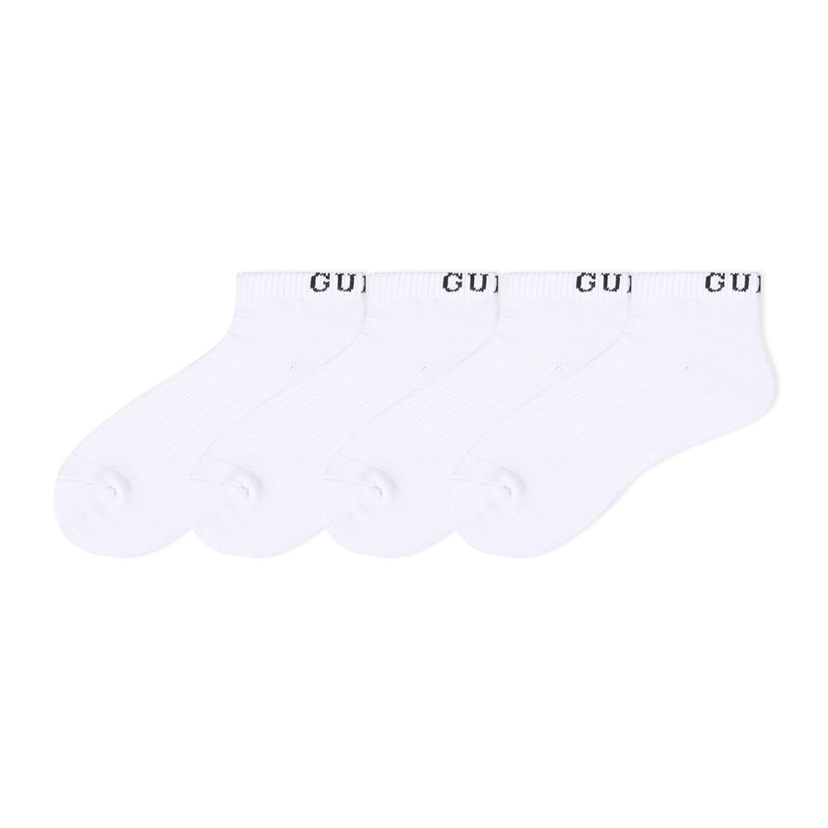 게스 양말(GUESS SOCKS) 뒤로고 메쉬 미듐 반파일 단목 4족