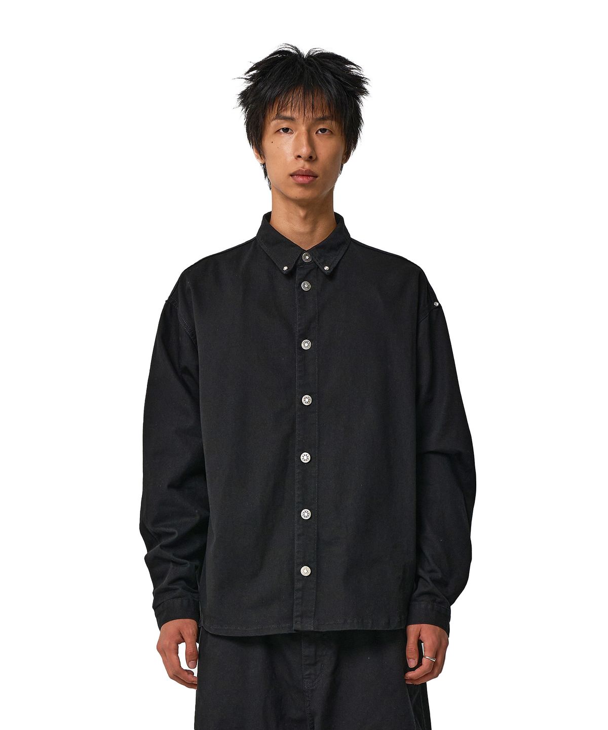 9999아카이브(9999ARCHIVE) JEWELRY REVET COTTON SHIRT