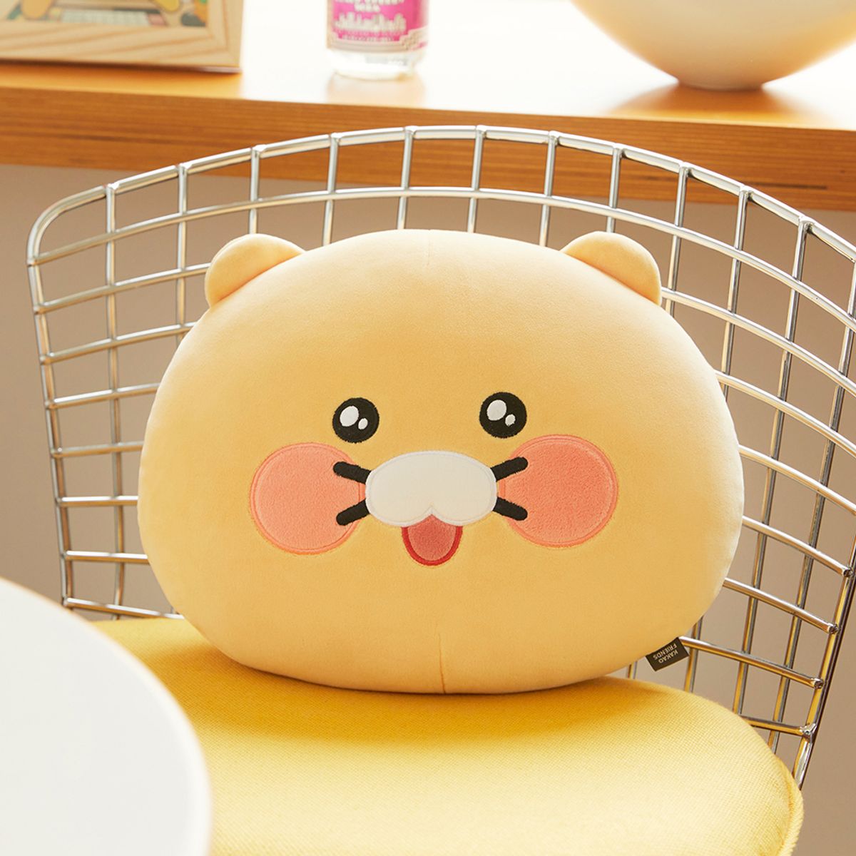 카카오프렌즈(KAKAO FRIENDS) 춘식이 미니 페이스 쿠션_기쁨