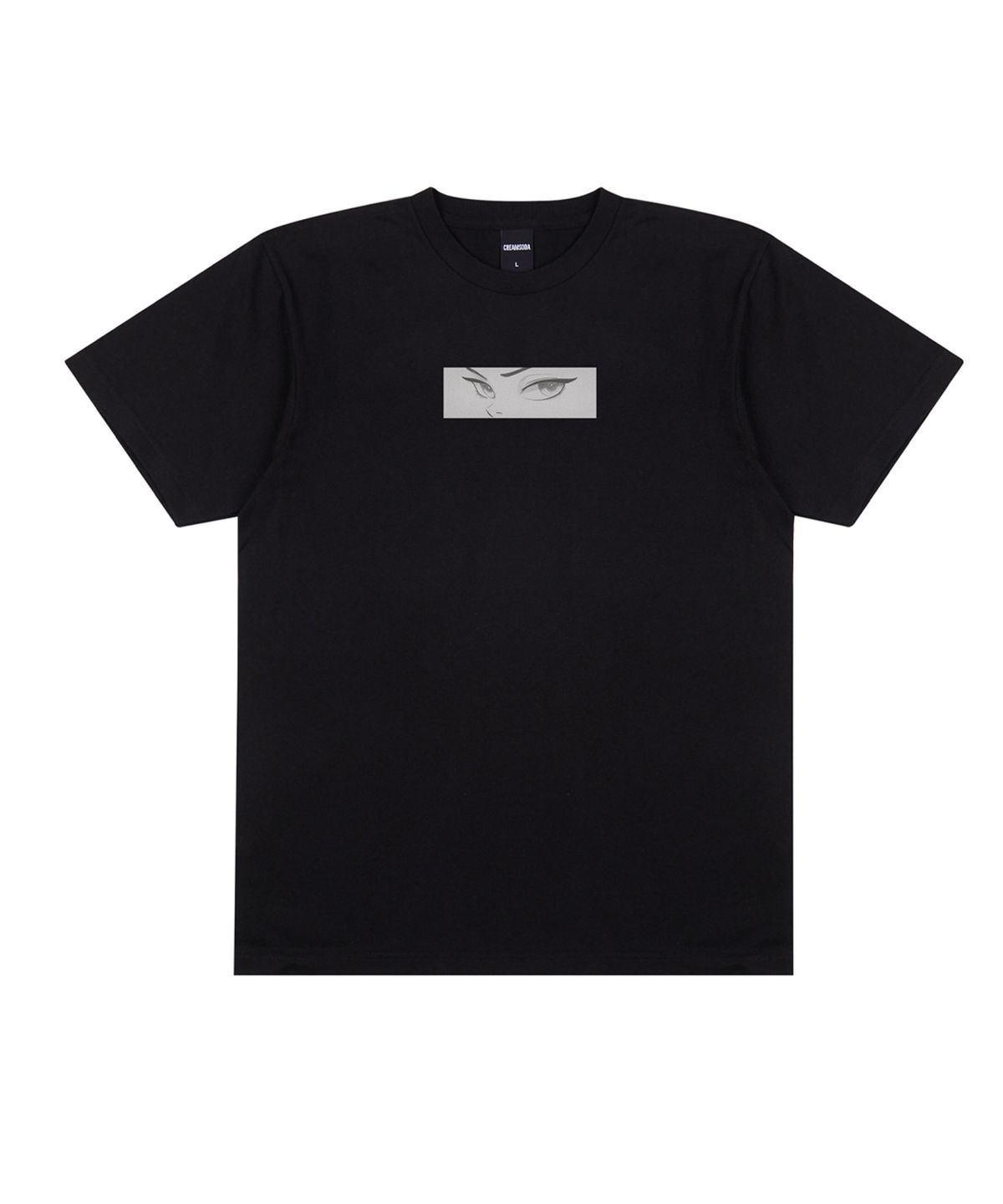 크림소다랩(CREAM SODA LAB) 디아이즈 박스 로고 반팔티 블랙 그레이