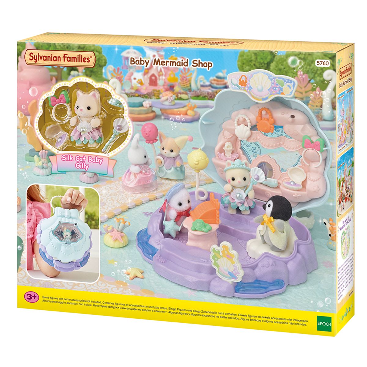 실바니안 패밀리(SYLVANIAN FAMILIES) 5760-실크 고양이 아기의 머메이드 샵