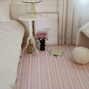 라비나 스트라이프 핑크 러그