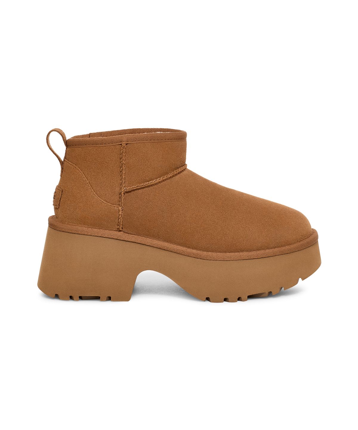 어그(UGG) [WOMEN] 청키 힐 부츠 (클래식 울트라 미니 뉴 하이츠) - 체스넛 / 1158311CHE
