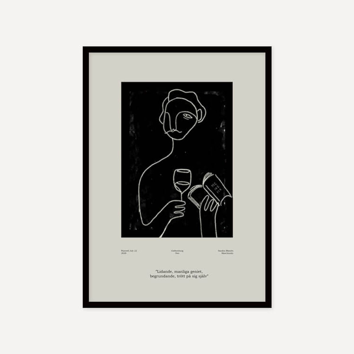 그릿시즌(GREET SEASON) 산드라 블로멘 마스차인스키 Genius (액자 포함)