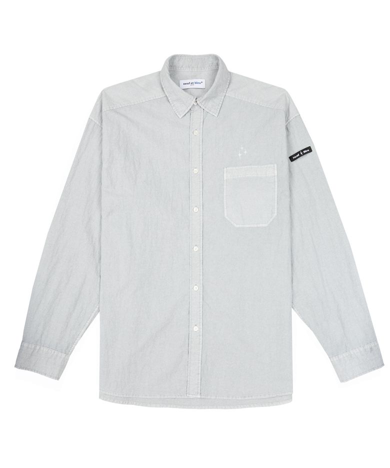 NEB nylon pigment shirts (light gray)