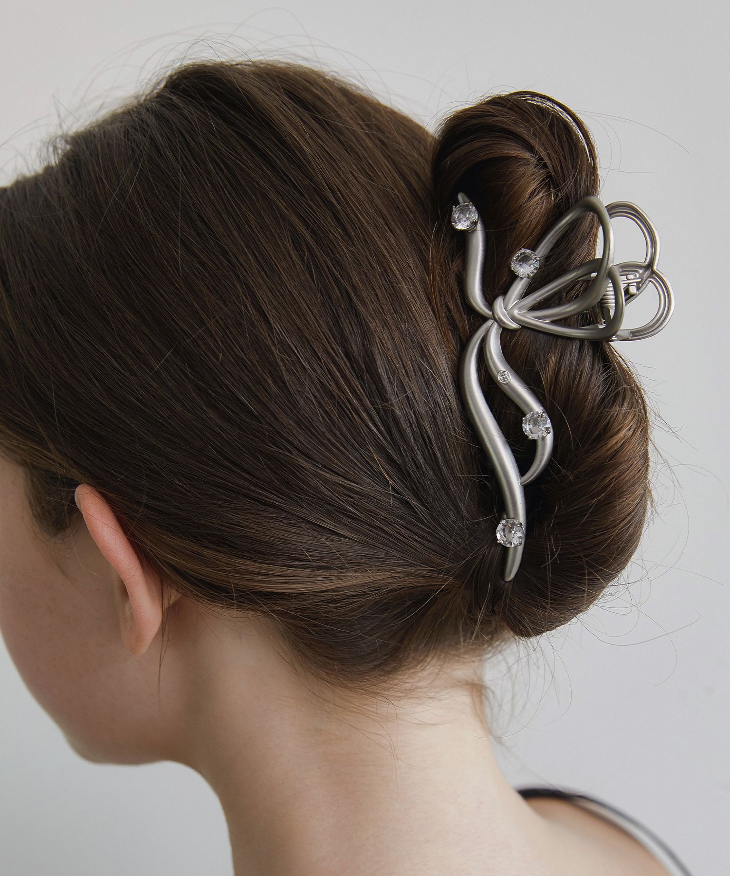 ☆TATIANA☆ Rosette Ribbon Hair Crow Clip HB2248 MUSINSA | TATIANA Queen Crystal Ribbon Hair Crow Clip HB2261