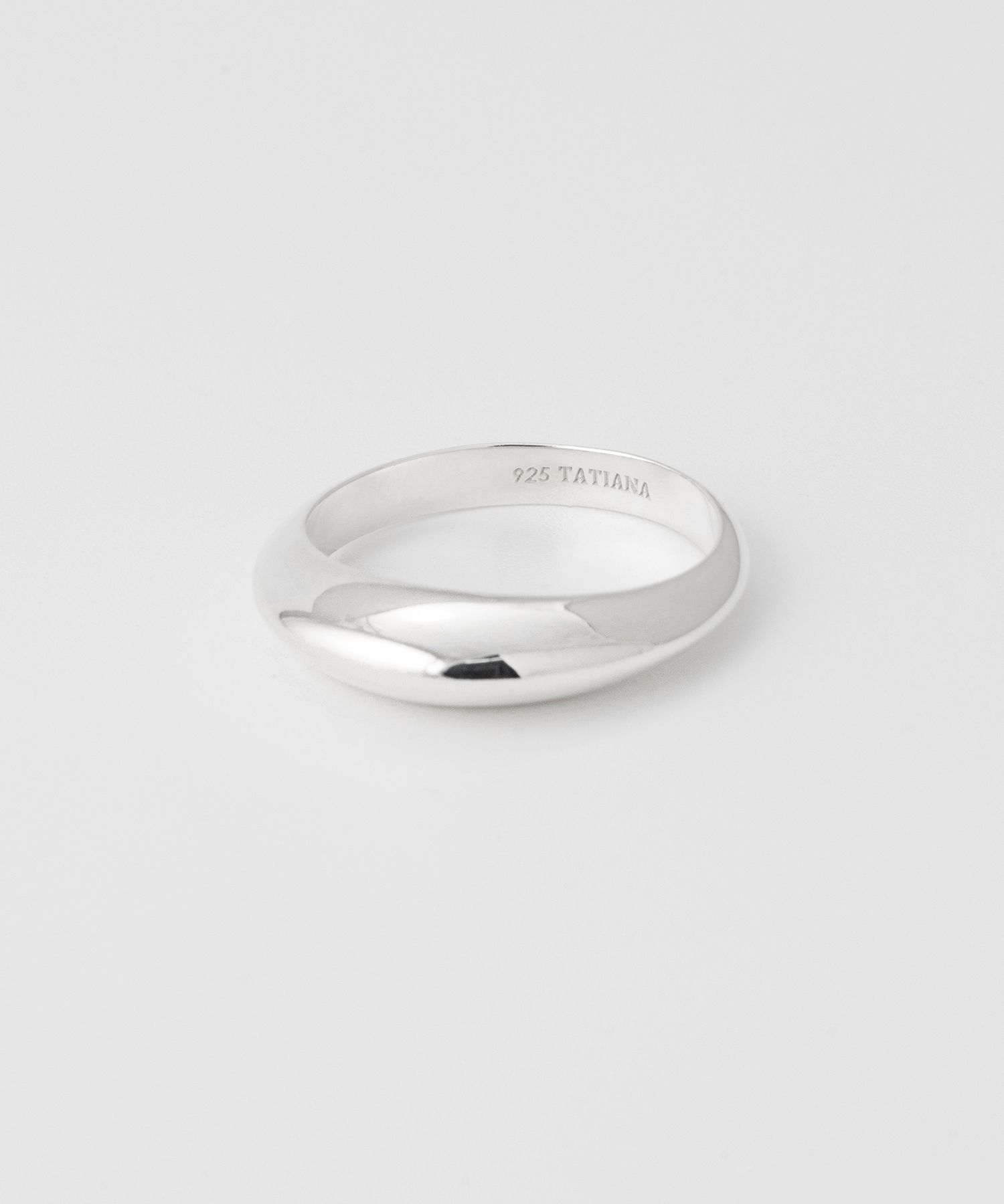 MUSINSA | TATIANA (Silver 925) Bold Shine Minimal Ring CR1837