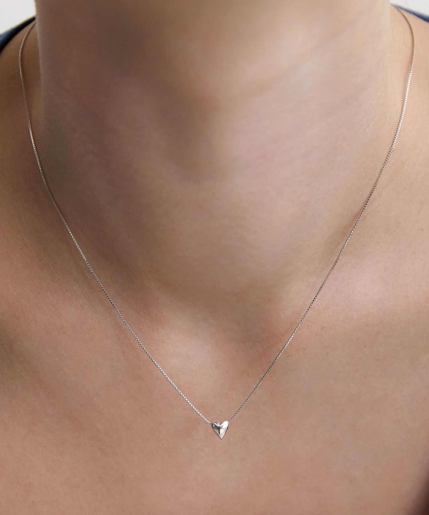☆TATIANA☆ Silver 925 tearlight pendant necklace NZ2457 MUSINSA | TATIANA (Silver 925) Pixie Heart Pendant Necklace