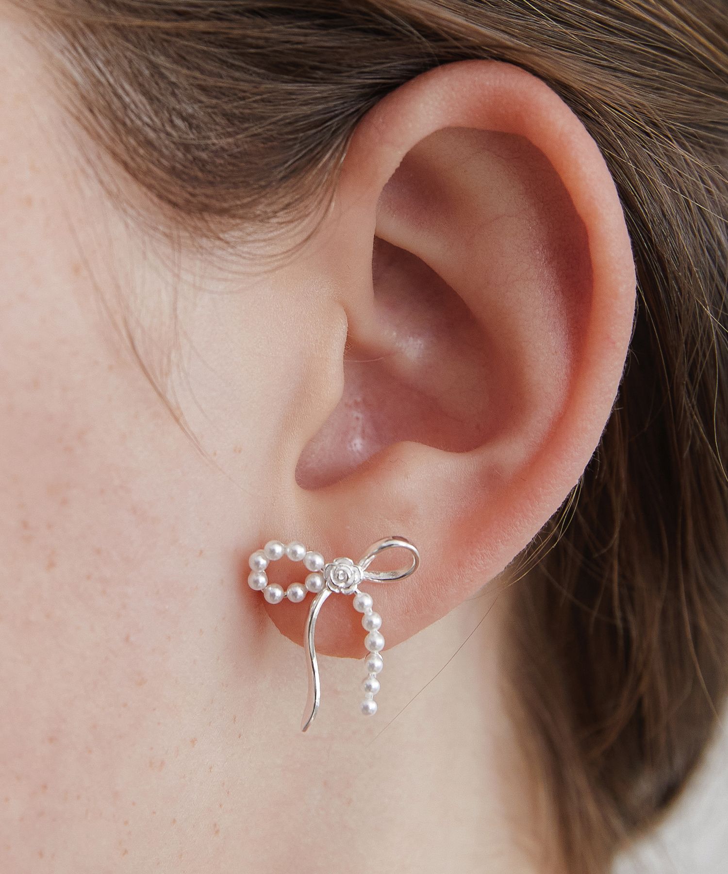 イヤリング TATIANA Silver 925 Present Pearl Rose Earrings EC3102 MUSINSA公式 | TATIANA (Silver 925) Present Pearl Rose