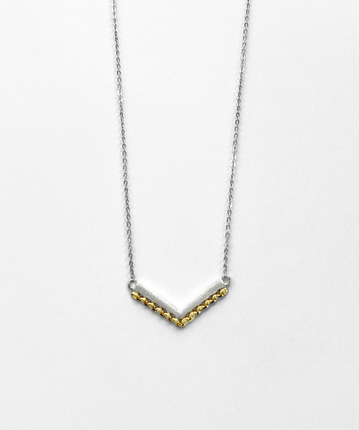 디아망(DIAMANT) 듀얼 톤 그레이스 목걸이
