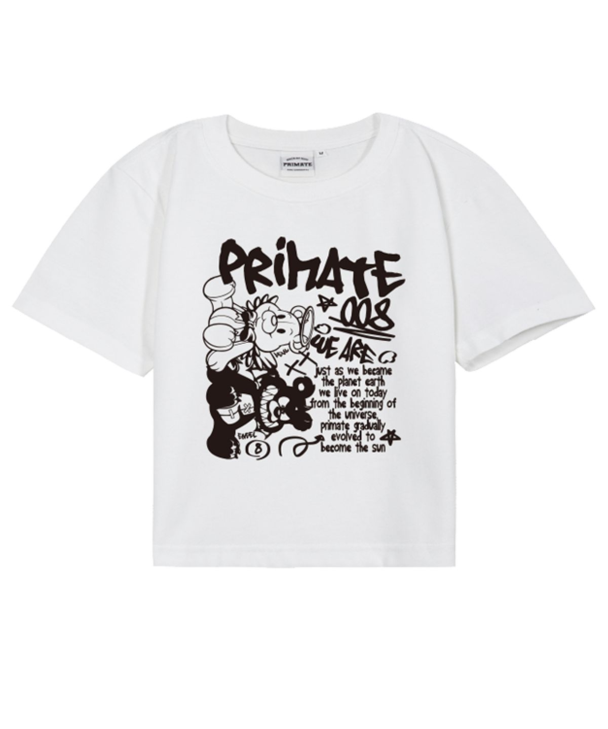 프라임에이트(PRIMATE) ANGELDEM 여성 크롭티셔츠 5 Colors