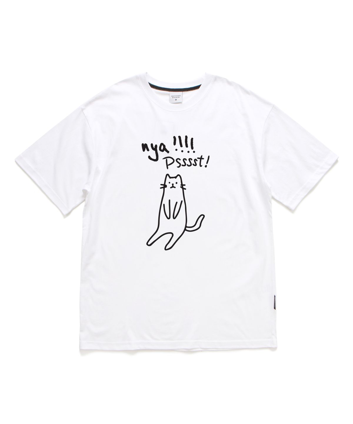 앱놀머씽(ABNORMALTHING) PSSST 티셔츠 화이트 (PSSST T-SHIRT WHITE)