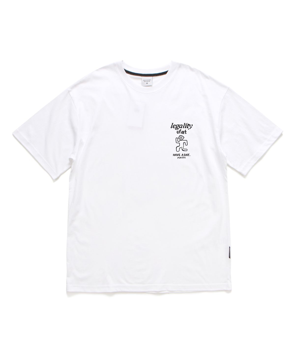 앱놀머씽(ABNORMALTHING) LEGALITY 티셔츠 화이트 (LAGALITY T-SHIRT WHITE)