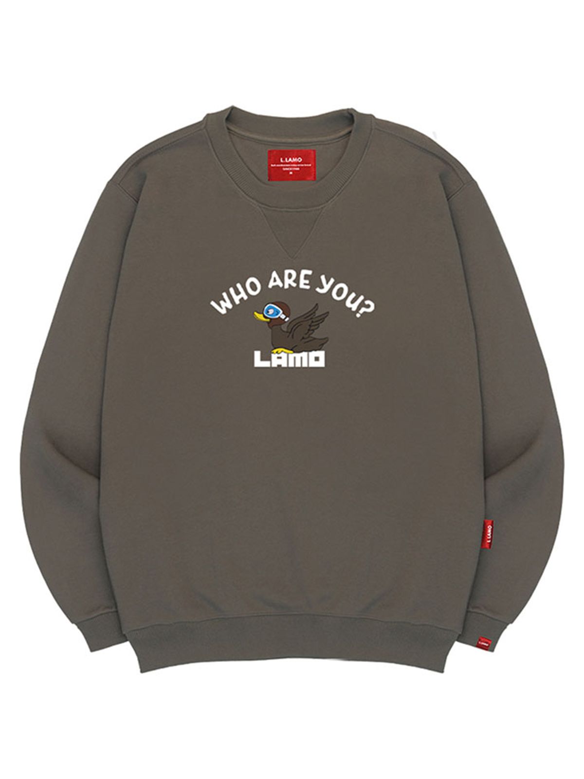 엘라모(LLAMO) 라모덕 맨투맨 남녀공용 빅사이즈 S~4XL