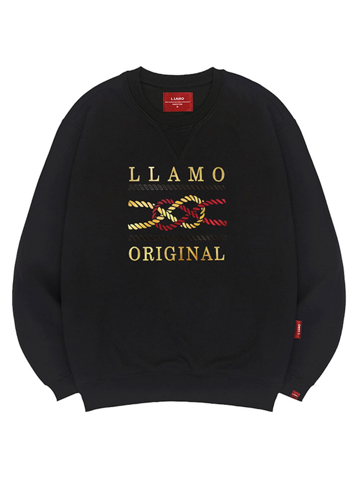 엘라모(LLAMO) 로프 맨투맨 남녀공용 빅사이즈 S~4XL