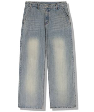 슬라브 워싱 와이드 데님팬츠