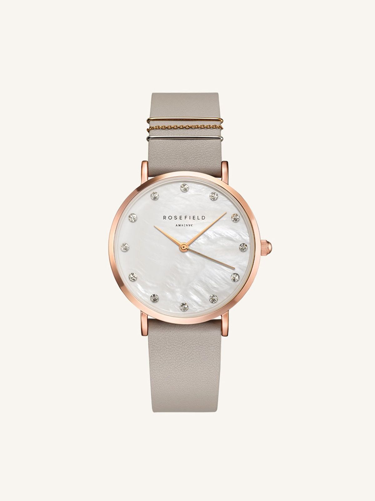 로즈필드(ROSEFIELD) West Village - Rosegold Light Gray(Swarovski)