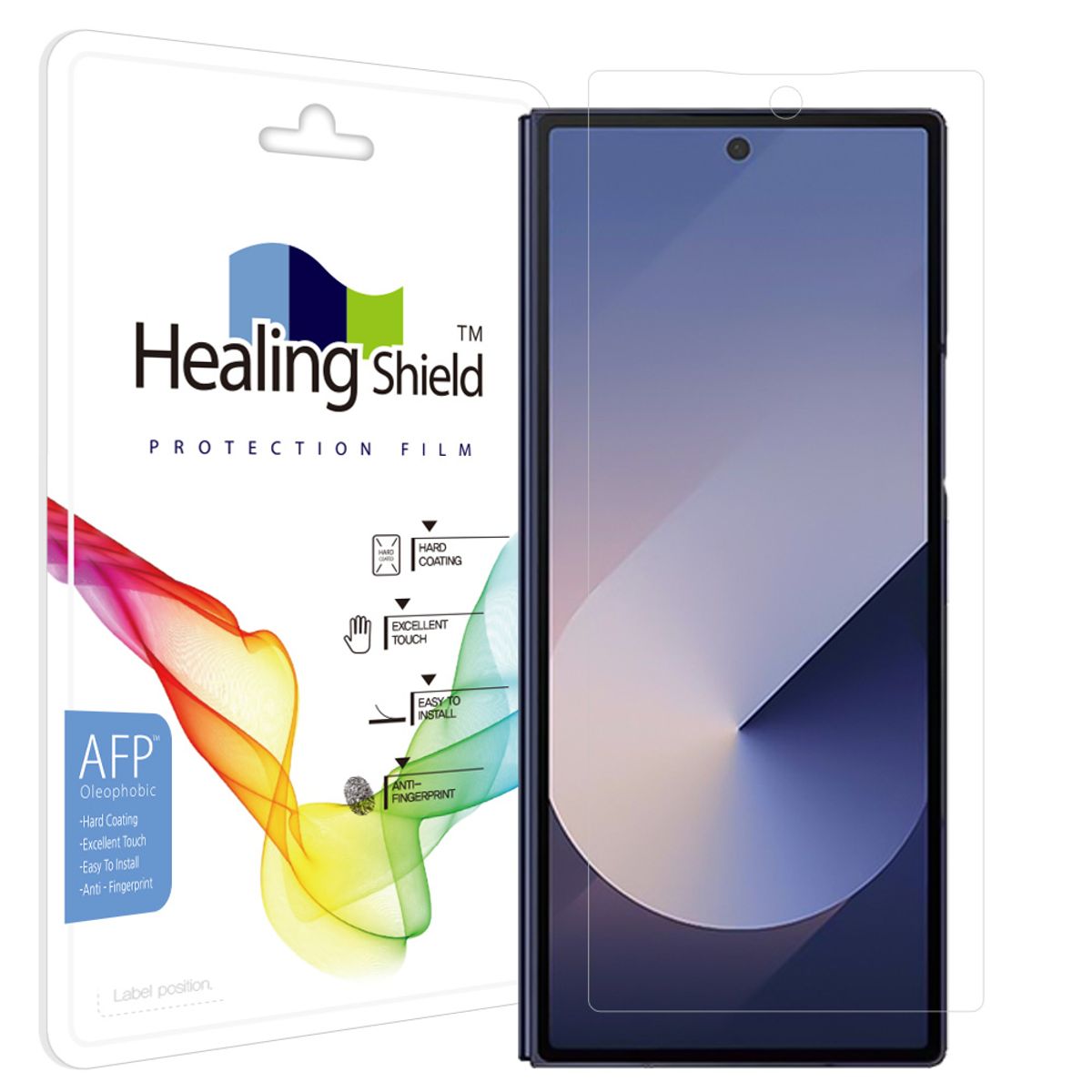 힐링쉴드(HEALINGSHIELD) 갤럭시 Z폴드6 올레포빅 풀커버형 외부액정 보호필름 1매