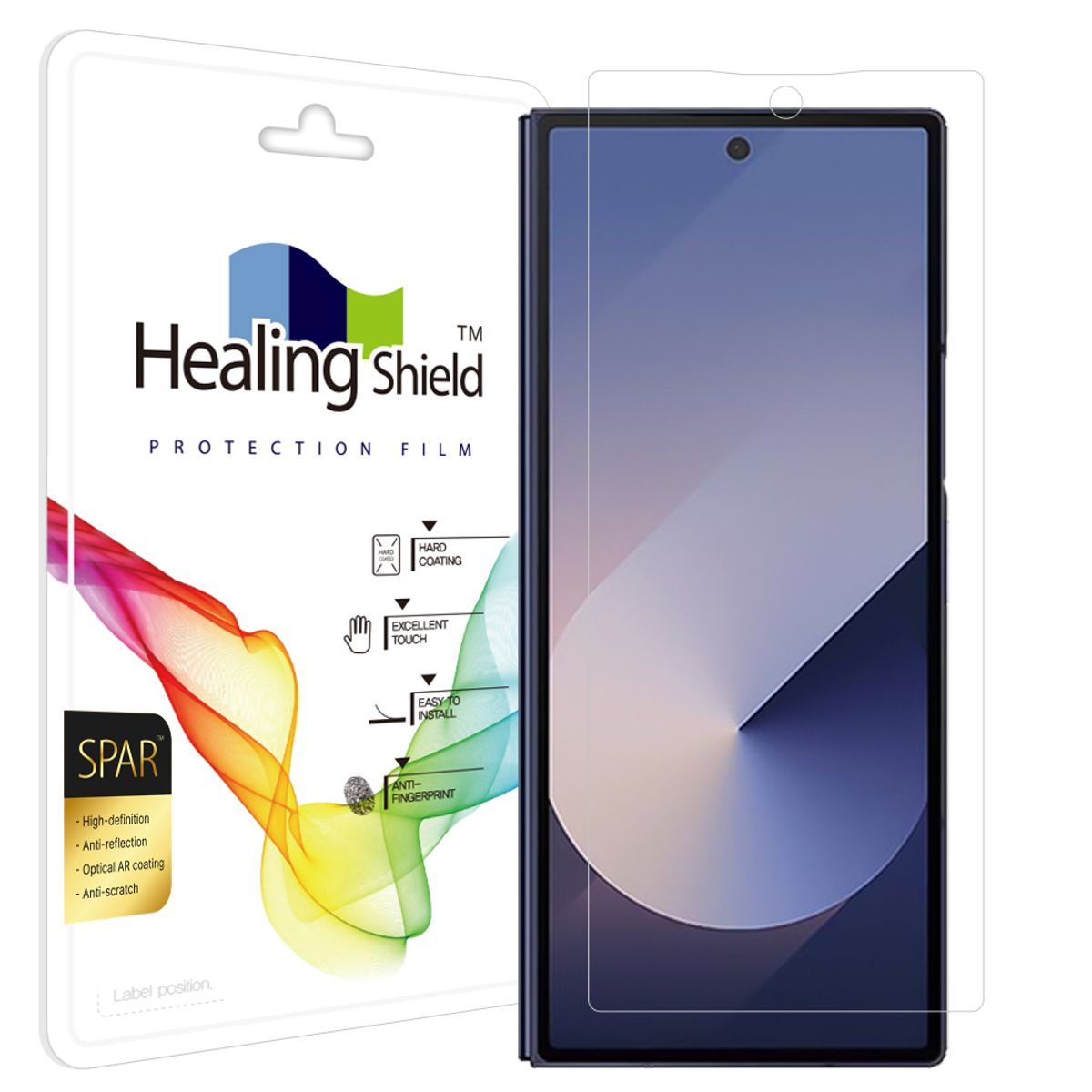 힐링쉴드(HEALINGSHIELD) 갤럭시 Z폴드6 슈페리어 AR 고화질 풀커버형 외부액정 보호필름 1매