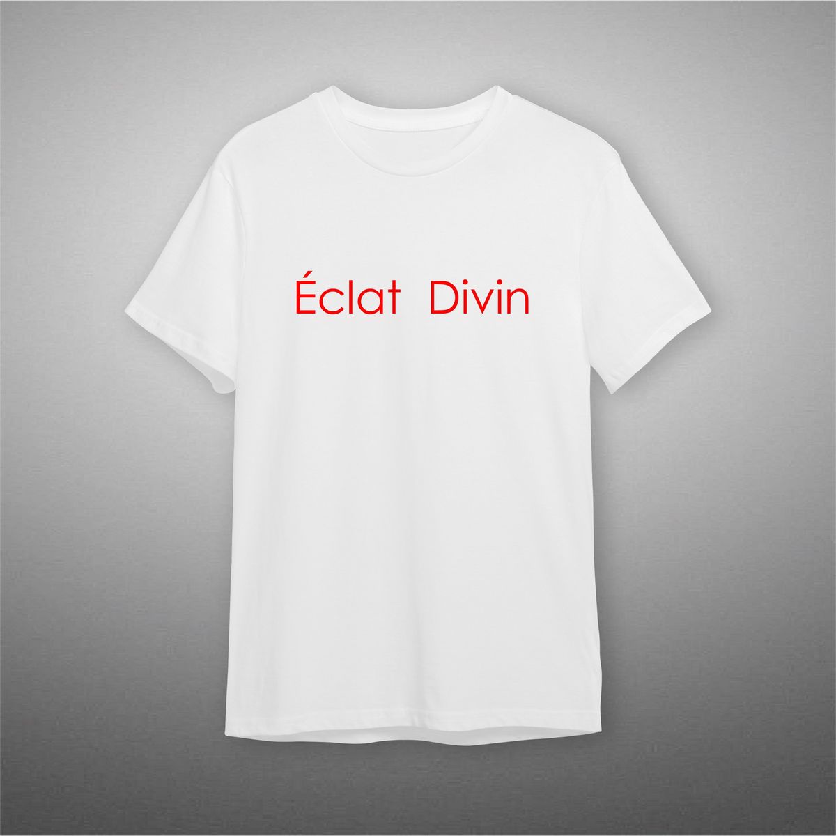 에클라 디뱅(ÉCLAT DIVIN) 반팔 티셔츠 레터링 레드_[레드]
