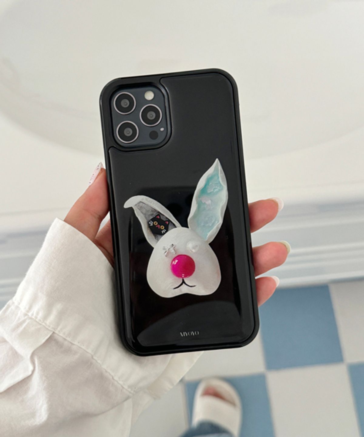 묘요(myoyo) Rabbit 에폭시 범퍼 케이스 (black)